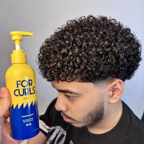 For Hair Curl Cream for Wavy & Curly Hair - Anti-Frizz, Lightweight, Sulfate & Paraben Free, 8.4 oz