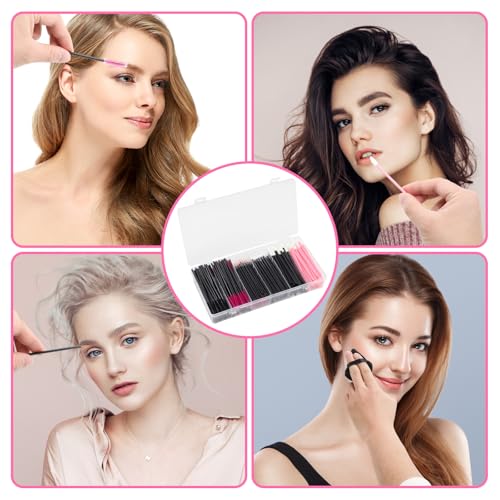 308 Pcs Disposable Makeup Applicator Kit - Triangle Puffs, Wands & Brushes