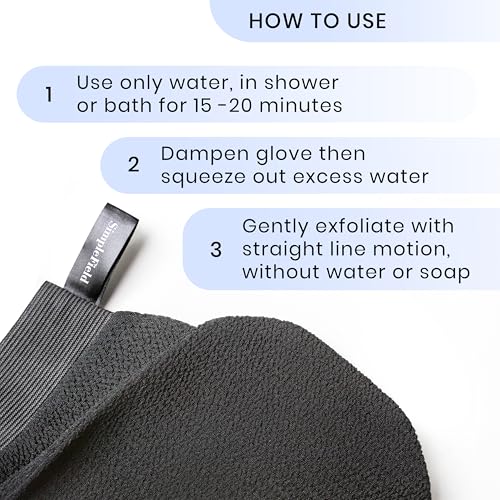 SimpleField Korean Exfoliating Mitt - 2 Pack Viscose Kessa Gloves