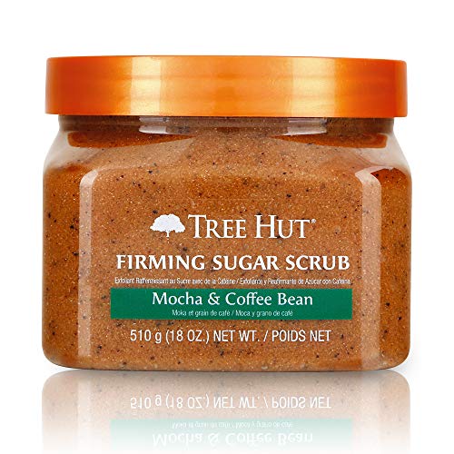 Tree Hut Ultra Hydrating and Exfoliating Sugar Scrub Mocha & Coffee Bean for Nourishing Essential Body Care, 18 Ounce