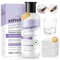 SAVILAND 5.07 fl oz Acrylic Nail Brush Cleaner & Conditioner Set with Plant-Based Formula