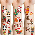 Christmas Temporary Tattoos for Kids, 24 Sheets Waterproof