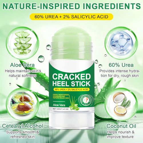 60% Urea Foot Care Stick with Salicylic Acid - Cracked Heels Relief