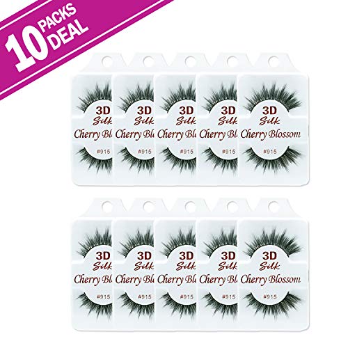 Cherry Blossom 3D Eyelashes 10 Pack - Silk Mink