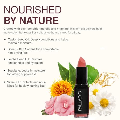 Palladio Herbal Matte Lipstick - Regal Café