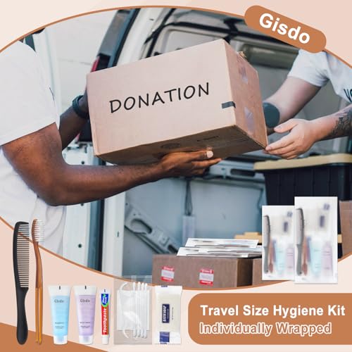 50-Pack Travel Toiletry Kit - 10-in-1 Hygiene Supplies