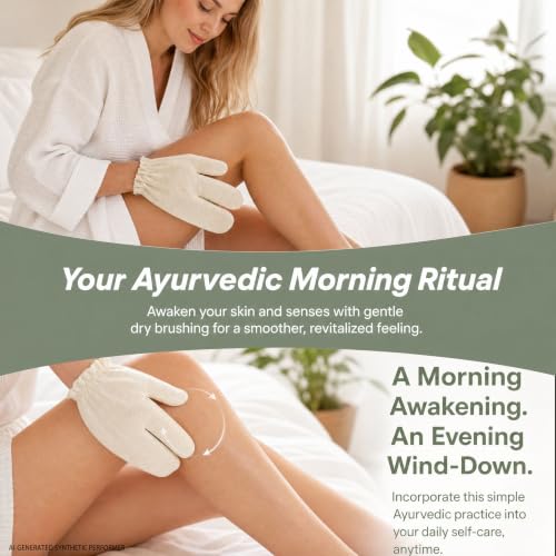 Raw Silk Garshana Gloves for Ayurvedic Massage & Dry Brushing – Lymphatic Body Care