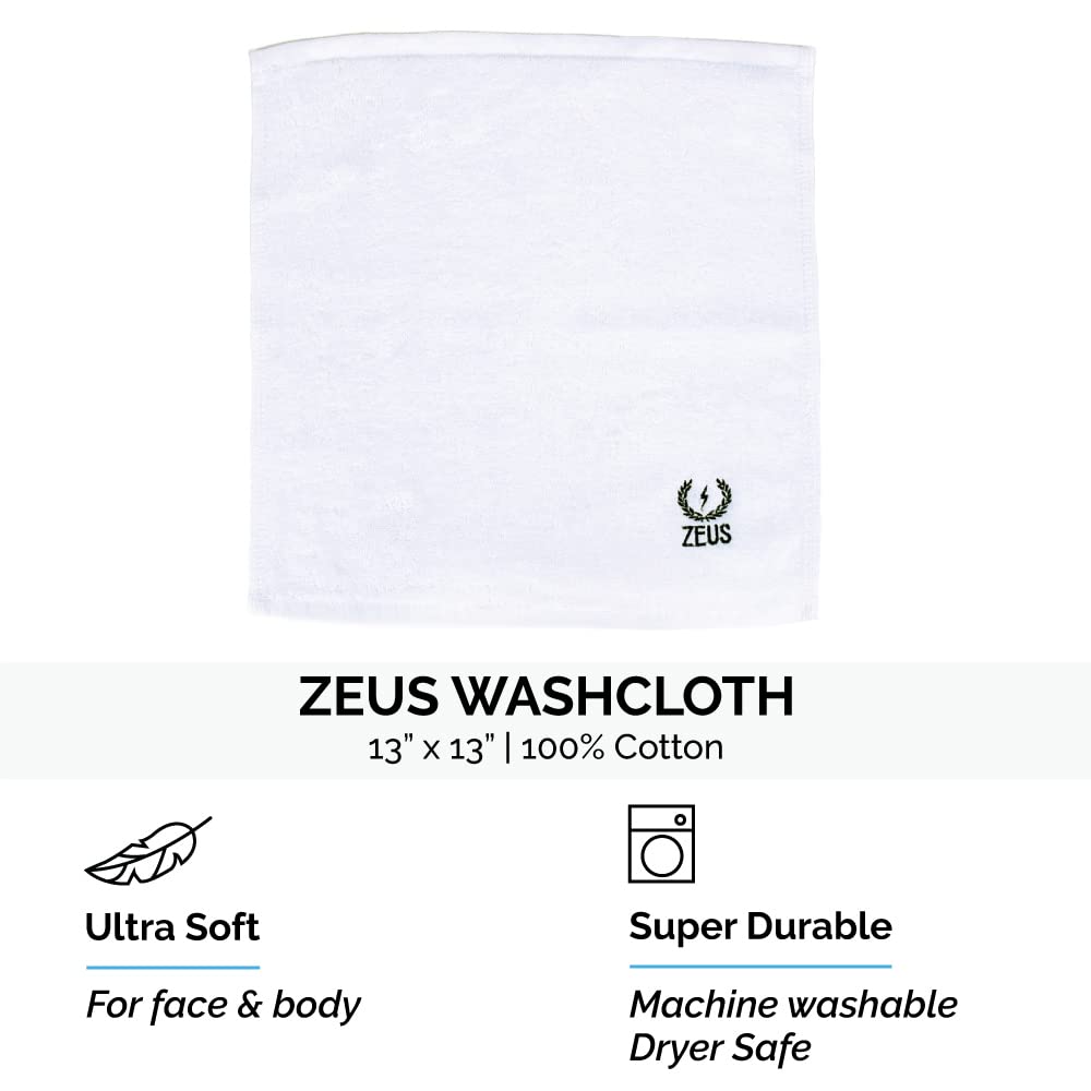 ZEUS Essential Body Care Kit with Travel Dopp Bag – Body Wash with Shea Butter, Travel Toiletry Bag, Wash Cloth & Deodorant Body Spray (Verbena Lime)