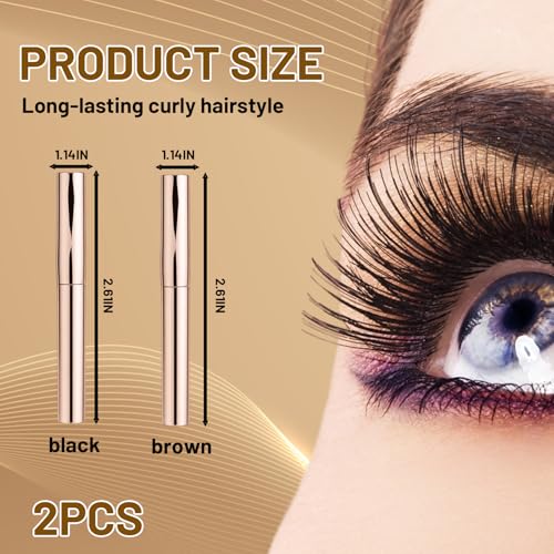 Iron Wand Mascara Duo - Black & Brown Tubing (2 Pack)