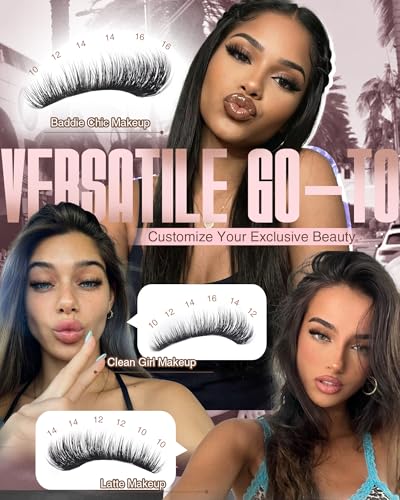 Wispy Lash Clusters 10-16mm CD Curl Fluffy Eyelash Extensions