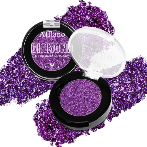 Purple Glitter Eyeshadow - Long Lasting Waterproof Shimmer
