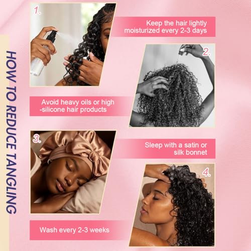 18 Inch Feather Crochet Hair Extensions - Deep Wave Synthetic Hair