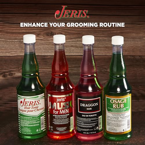 Clubman Jeris Revitalizing Men's Hair Tonic - Classic Grooming Treatment, 14 oz