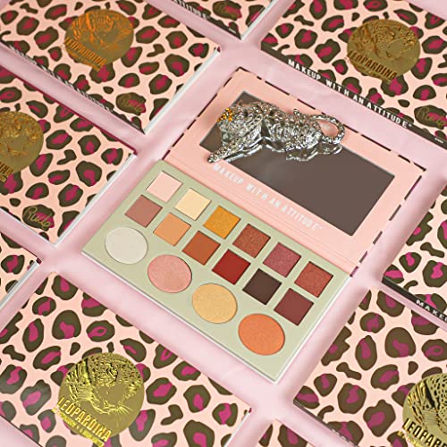 Leopardina Eyeshadow & Highlighter Palette - 16 Shades by RUDE