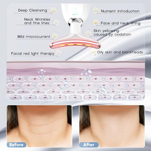 7-in-1 Red Light Therapy Face Massager Wand by MOYAC