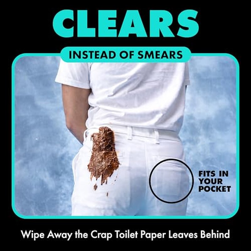 DUDE Wipes Mint Chill Pocket Packs - 48 Flushable Travel Wipes