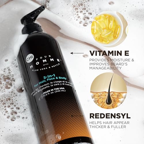 CHI Pour Homme 3-in-1 Men's Wash – Hair, Face & Body