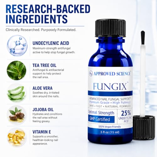 Approved Science Fungix Extra Strength Undecylenic Acid & Tea Tree Nail Serum