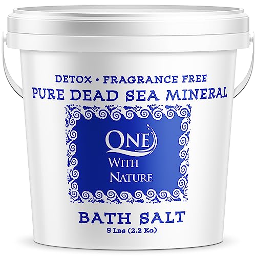 100% Pure Dead Sea Salt Bath Soak - 5Lb Fine Granules, Exfoliating Minerals