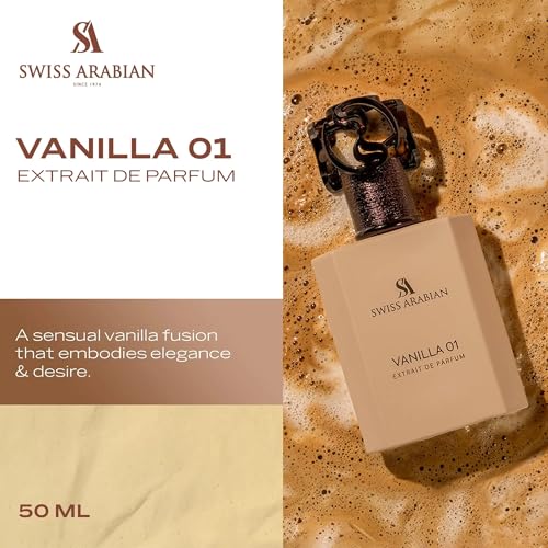 Swiss Arabian Vanilla 01 Heritage Collection Extrait De Parfum 50ml – Floral Gourmand Fragrance for Women & Men