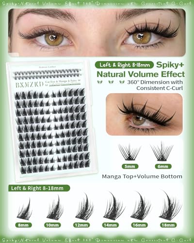 Cat Eye Lash Clusters with Bottom Lashes 8-18MM