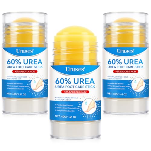 Uruses 3-Pack Urea Cream 60% with Salicylic Acid for Callus Remover