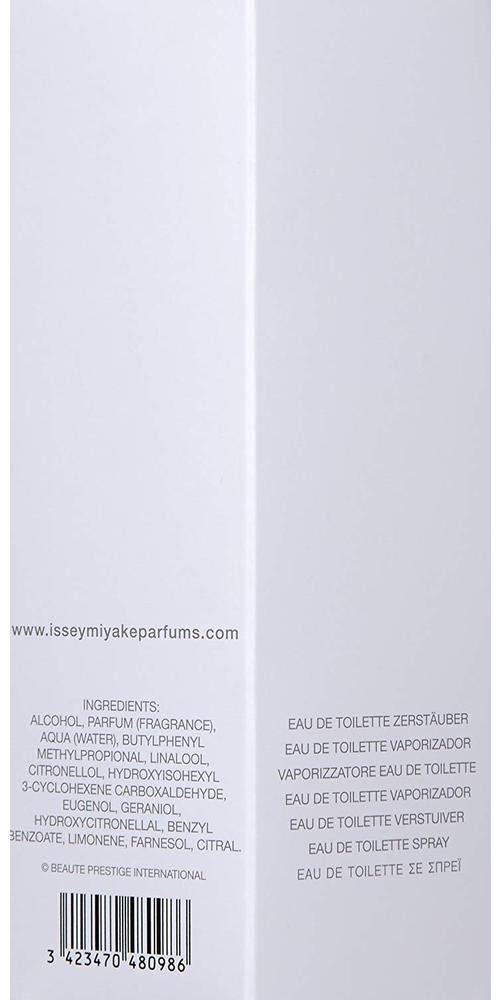 Issey Miyake L'eau d'Issey for Women EDT, White, 0.84 Fl Oz