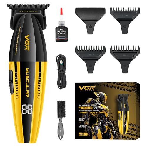 VGR 285T Professional Beard Trimmer for Men, Ceramic Blade