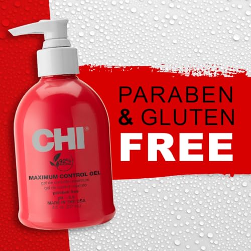 CHI Infra Gel, Firm Hair Gel To Protect From Heat Styling, Provides Shine & Control to Hair, Sulfate & Paraben-Free, 8 Oz