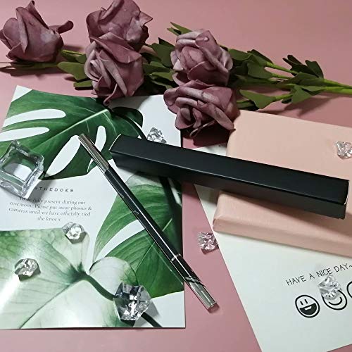 50 Pcs Black Matte Eyeliner Packaging Boxes 5.7x0.63"