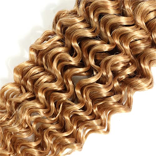 Honey Blonde Kinky Curly Hair Bundles – 330g, 3 Pack (18-22 inch)