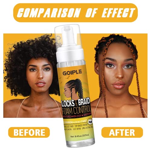 Braid Mousse for Braids, Twists & Locs - No Flake Hold 8oz
