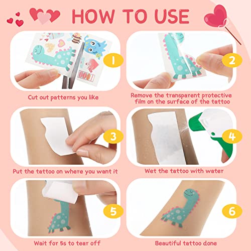 Valentine's Day Temporary Tattoos 120 Sheets 24 Designs