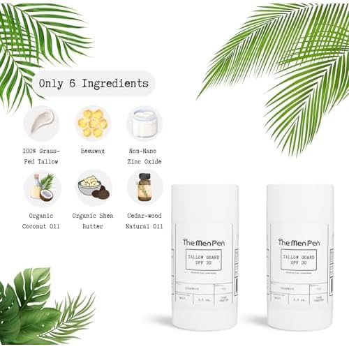 The Men Pen | Tallow Guard SPF 30 Sunscreen Stick (2 Pack)
