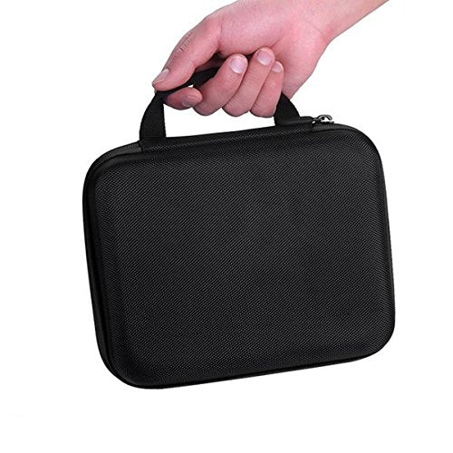 mollensiuer Essential Oil Carrying Case Rectangle Case for Standard 5ml 10ml 15ml Orificer Bottle Dropper Bottle Roller Bottles Protection for up to 12 - Bottles not Included (Black)