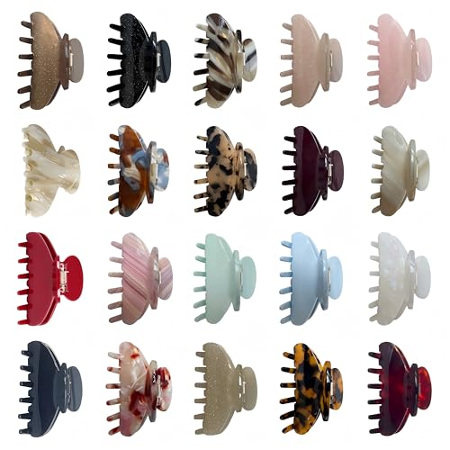 Apricot Acetate Claw Clips 3-Inch for Fine & Thick Hair
