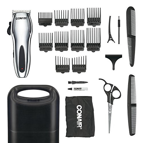 ConairMAN Hair Clippers for Men, 22-Piece Corded or Cordless Home Hair Cutting Kit