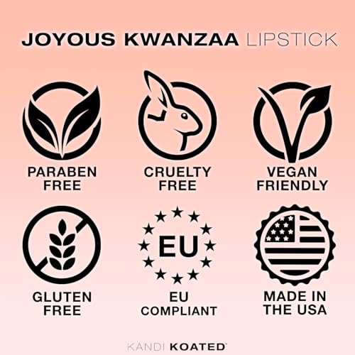 Kandi Koated Holiday Lipstick Suede Matte Joyous Kwanzaa Burruss | Creamy Texture, Rich Colors, Paraben-Free, Cruelty-Free, Vegan | Beauty & Makeup