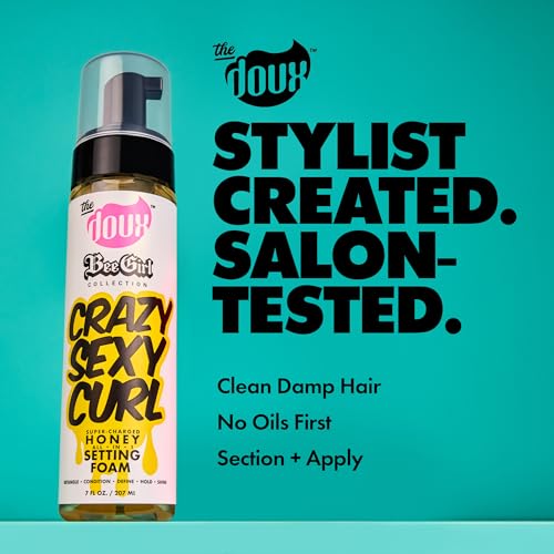 The Doux CRAZYSEXYCURL Honey Setting Foam - 7 oz Curly Hair Mousse