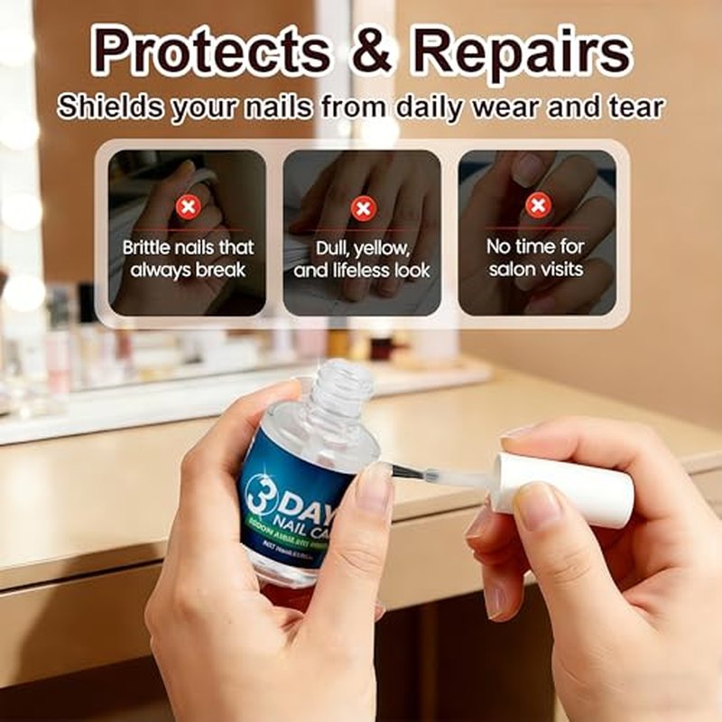 3 Days Nail Care Oil with Keratin - Moisturizing & Strengthening