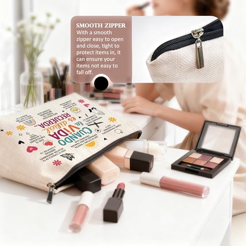 Christian Inspirational Makeup Bag - Bible Verse Cosmetic Pouch