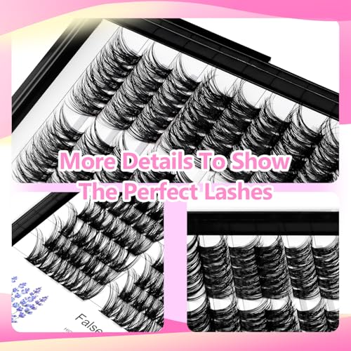 90Pcs Cluster Lash Extensions 8-18mm Dramatic Volume