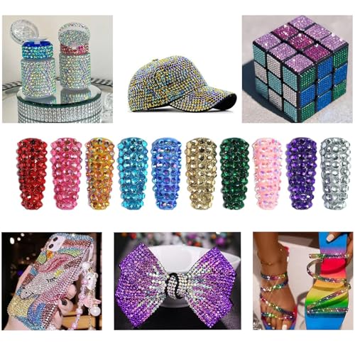 Ayzololo 42 Colors Resin Jelly Rhinestones Kit 3mm Flatback Gems for Nail Art & Crafts