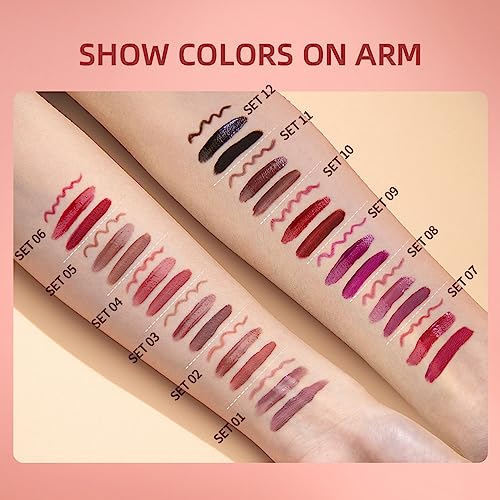 3-In-1 Lip Kit: Lipliner, Lipstick & Gloss Set - Black Magic