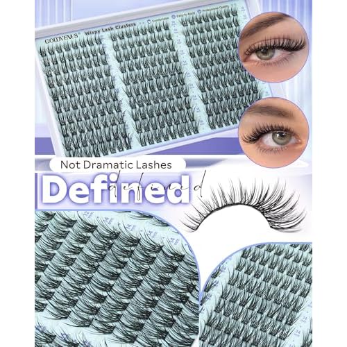 Wispy Lash Clusters Kit Eyelash Clusters Natural Cluster Eyelash Extensions Kit 10-16mm CC Curve Lash Extension Kit For DIY