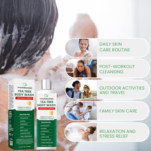 Tea Tree Antifungal Body Wash – Jock Itch, Athlete's Foot & Skin Relief