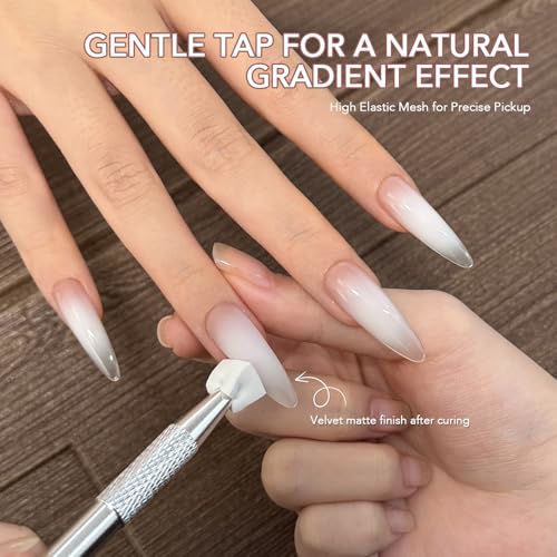 GAOY Ombre Patting Gel Kit - 6 Colors Gradient Nail Polish with Sponges