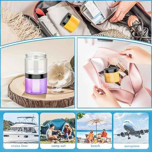 MotBach 10 Pack 6oz Plastic Jars with Lids, 180ml Round Clear Cosmetic Containers Makeup Jars, Travel Size Container Jar for Sample Cream Lotion Eyeshadow Powder Slime Ointment Salve Balm Storage