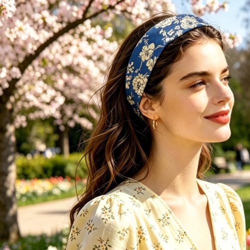 HOLAILS Boho Headbands for Women - Bohemian Hippie Headband Set, Color Variations Included