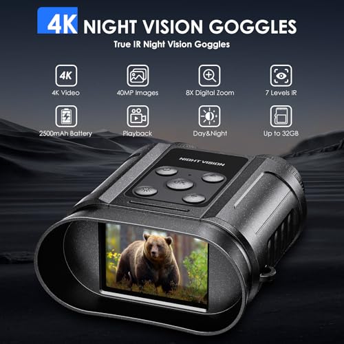 Night Vision Binoculars with 32GB Card, Photo/Video
